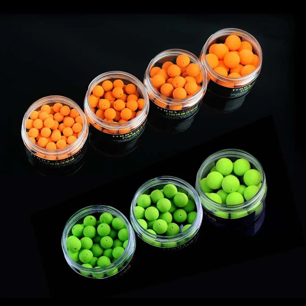 Billes flottantes EVA pour carpe - 8 à 17mm - Arômes boosteurs pour pop-up et cheveu