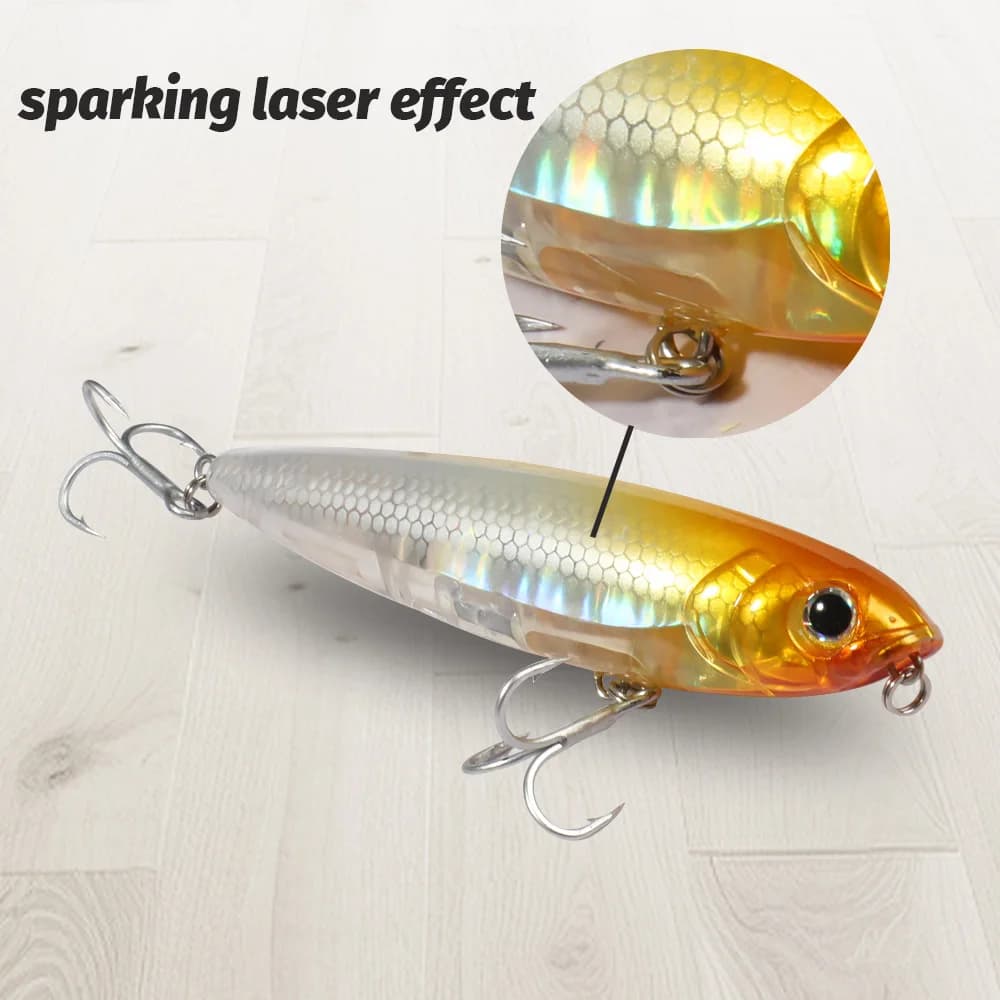 Leurre flottant GOBAIT 17.5g 10cm - pencil bait topwater pour technique walk the dog