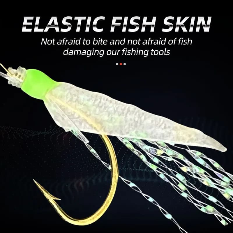 Sabiki Rigs Luminous 6 Hooks - Montages Fluos pour Pêche Appât Vif, Maquereau et Mer