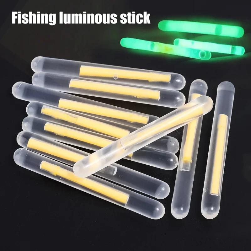 Lumineux bâton de pêche fluo flottant 50/100PCS - Éclairage nocturne pour pêche en mer et rivière