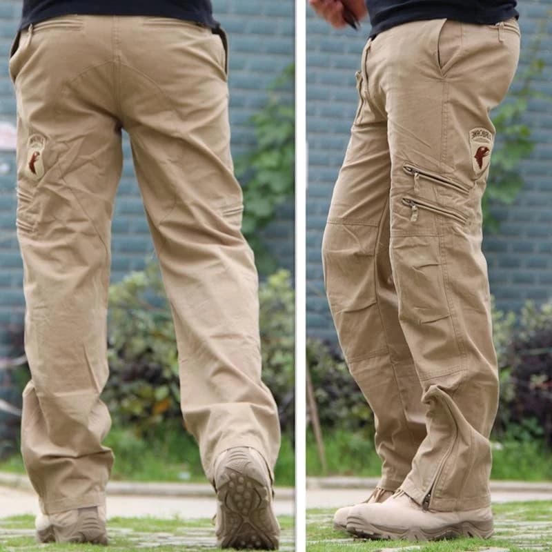 Pantalon cargo camouflage 2024 homme militaire vert gris multi-poches coton pêche travail