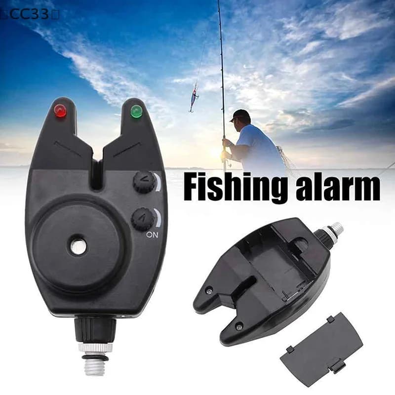 Alarme de touche portable CC33 avec indicateur LED pour équipement de pêche et rappel de morsure