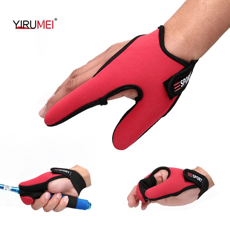 Gants de pêche 2 doigts anti-coupure et antidérapants, respirants pour la pêche de la carpe et extérieur