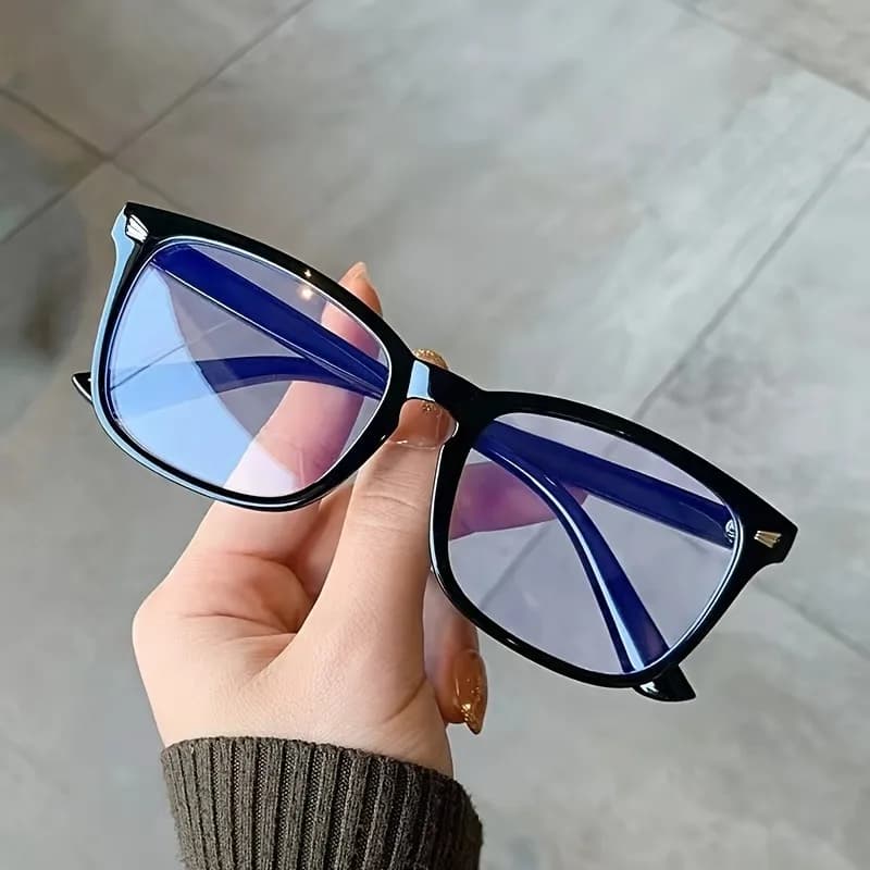 Lunettes anti-lumière bleue vintage cadre carré pour pêcheuses - lecture et navigation écran