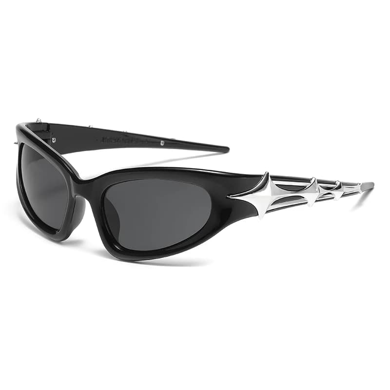 Lunettes de sport punk Y2K anti-lumière - Style vintage luxe UV400 unisexe pour pêche