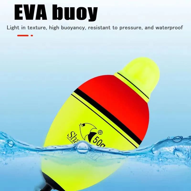 2 flotteurs lumineux EVA 30-100g pêche nocturne - Bobber mousse plastique pêche mer rocheuse