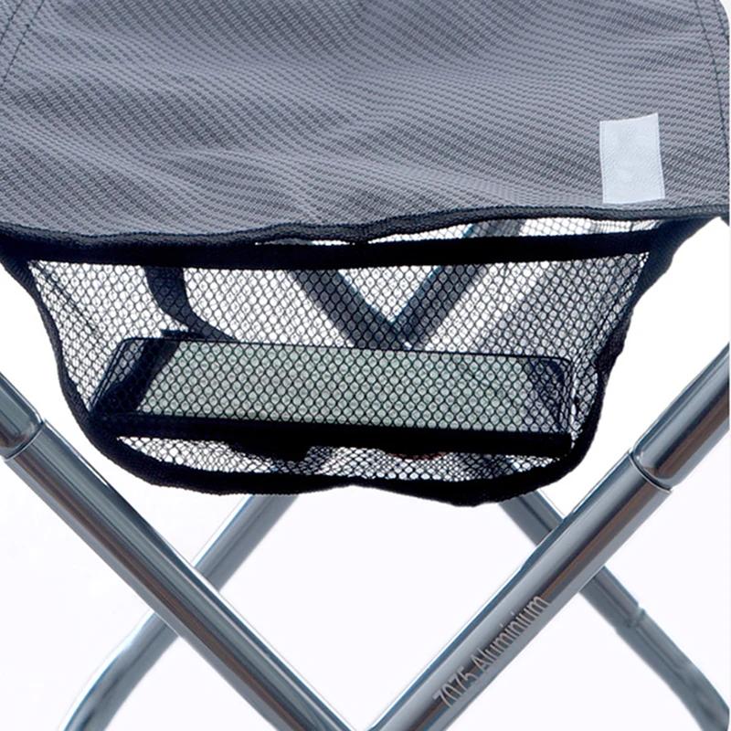 Tabouret aluminium ultra-léger pliant pêche camping - Siège compact randonnée voyage pique-nique