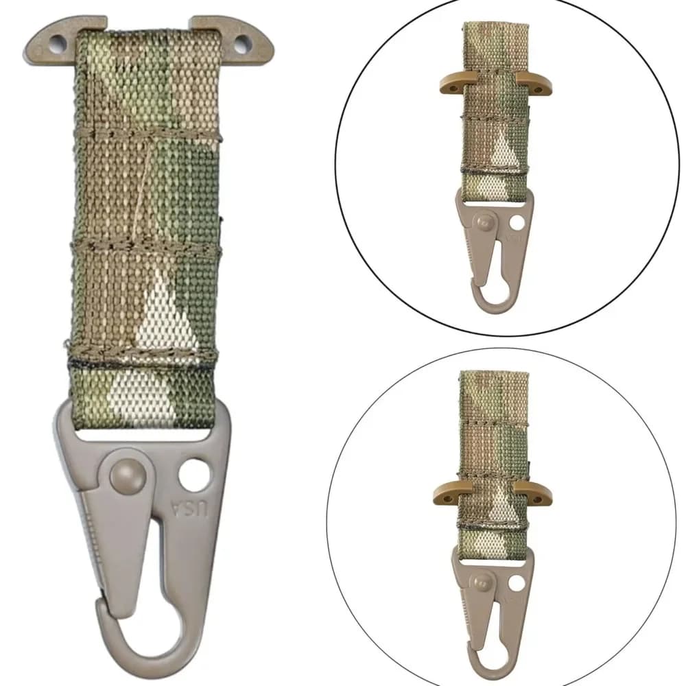 Crochet MOLLE tactique avec clip ceinture - Accessoire pour gilet de pêche et clés de matériel
