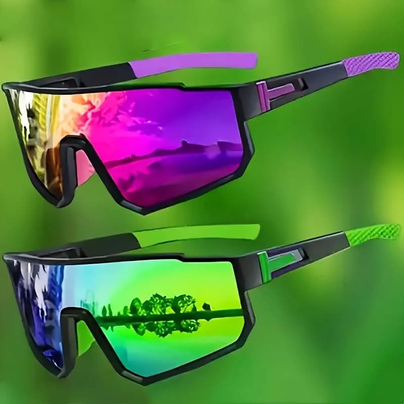 Pack 2 lunettes vélo outdoor pour pêcheurs - Protection UV400, idéales randonnée et escalade vers spots