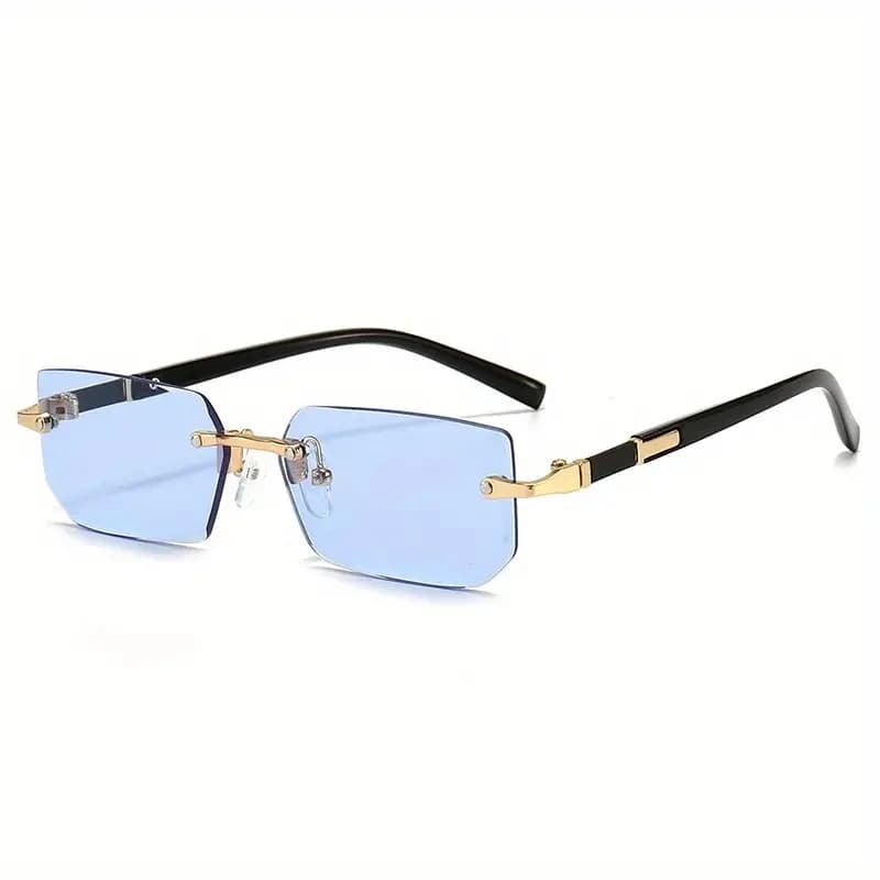 Lunettes de soleil sans monture rectangulaires pour pêche voyage - Hommes et femmes