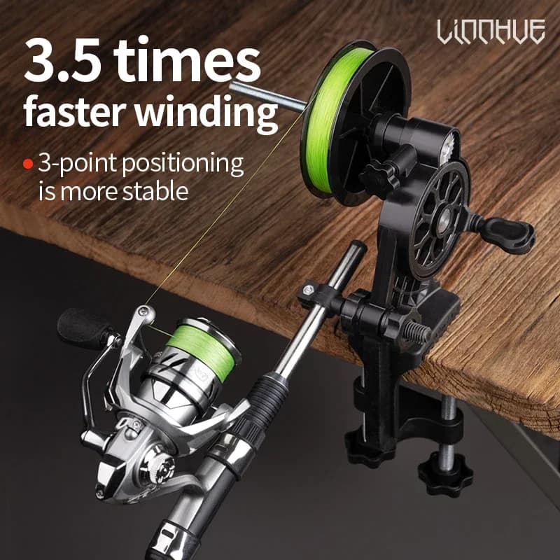 Dévidoir LINNHUE léger et antirouille - Outil pratique pour bobines de moulinets spinning et casting