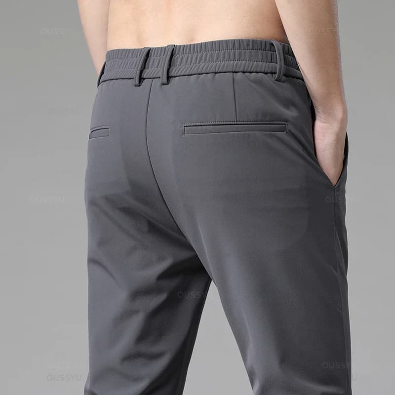 Pantalon stretch slim automne pêche urbaine élégant confortable hommes business casual