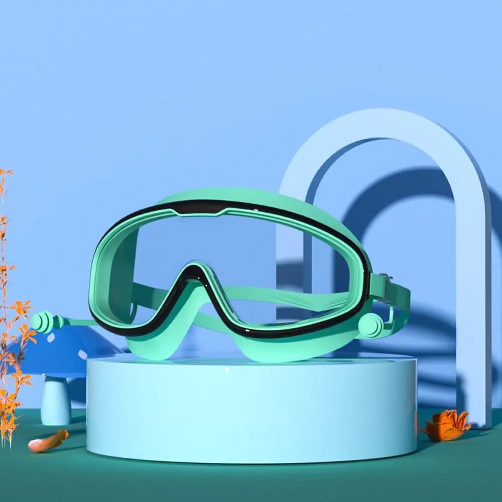 Lunettes de natation enfants 3-15 ans anti-buée étanches vision large piscine plage