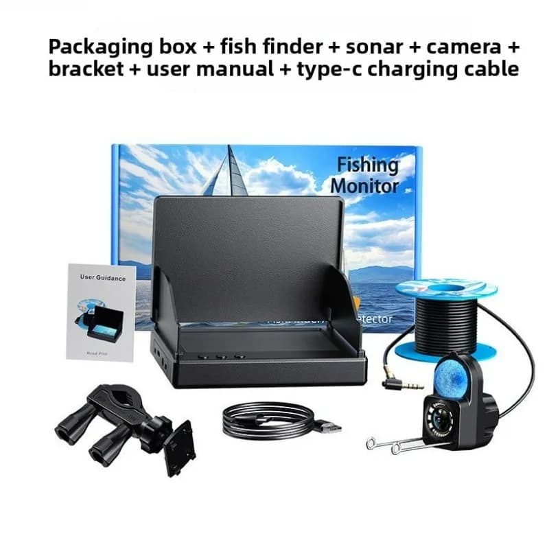 Caméra sous-marine HD 4,3 pouces vision nocturne étanche 15m 30m câble portable détecteur de poissons pêche glace extérieure