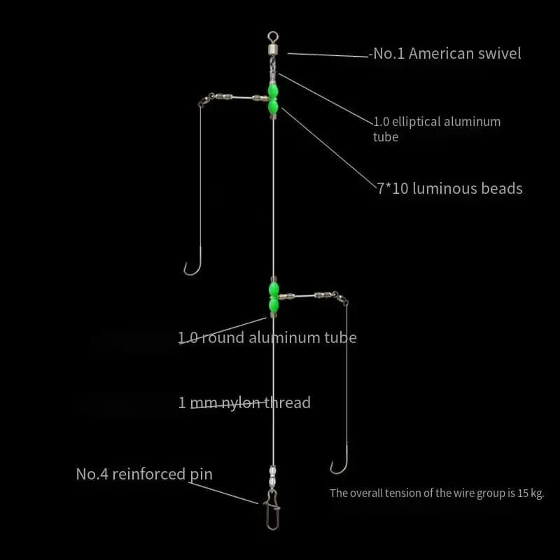 Ligne de pêche nylon résistante pour surfcasting, pêche en mer et pêche à la carpe avec connecteur gourde