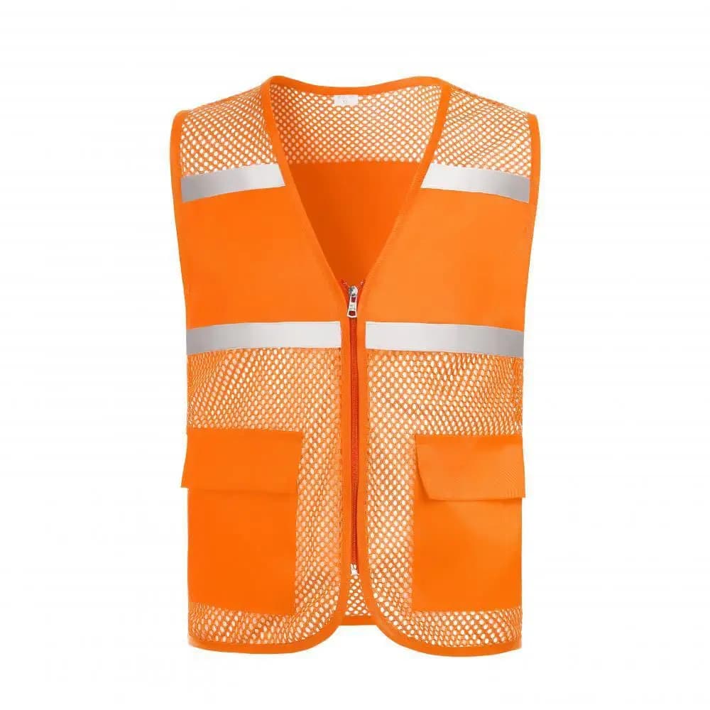 Gilet sécurité pêche bénévole imprimé logo respirant service public pêche responsable sécurité