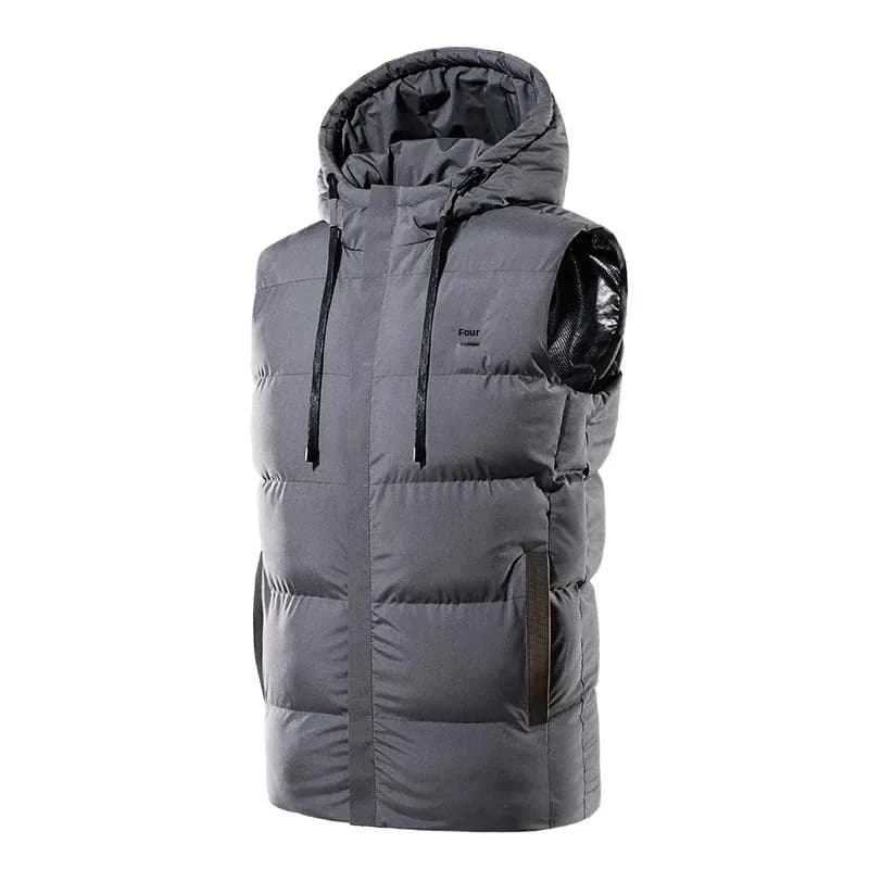 Gilet de pêche double face polaire avec poches multiples - Nouveau style automne-hiver pour hommes