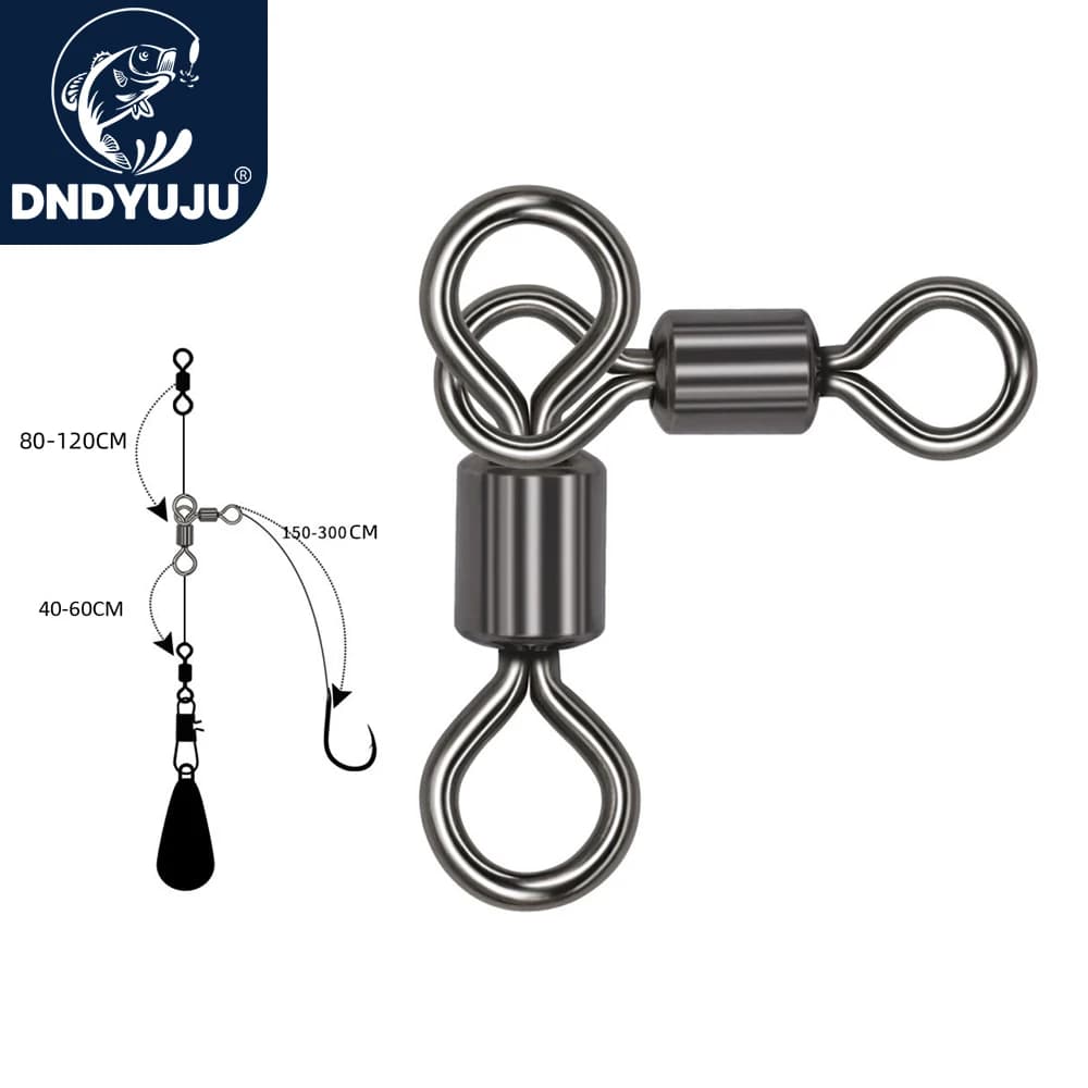 25 pièces émerillons roulants DNDYUJU en laiton pour la pêche à la carpe et en eau