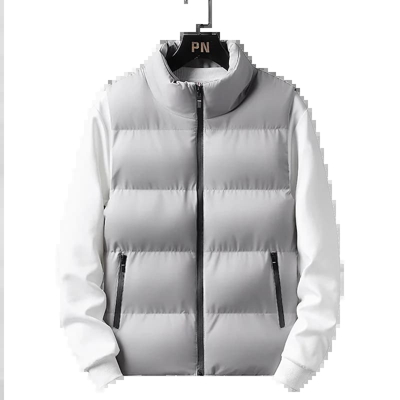 Veste sans manches 5XL homme imperméable hiver col montant manteau automne casual