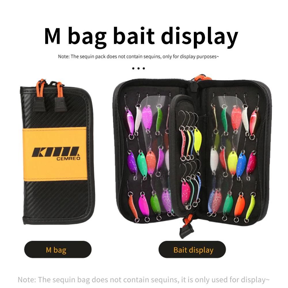 Porte-leurres et accessoires pêche grande capacité - Sac portatif pour jigs, spinners et sequins pesca
