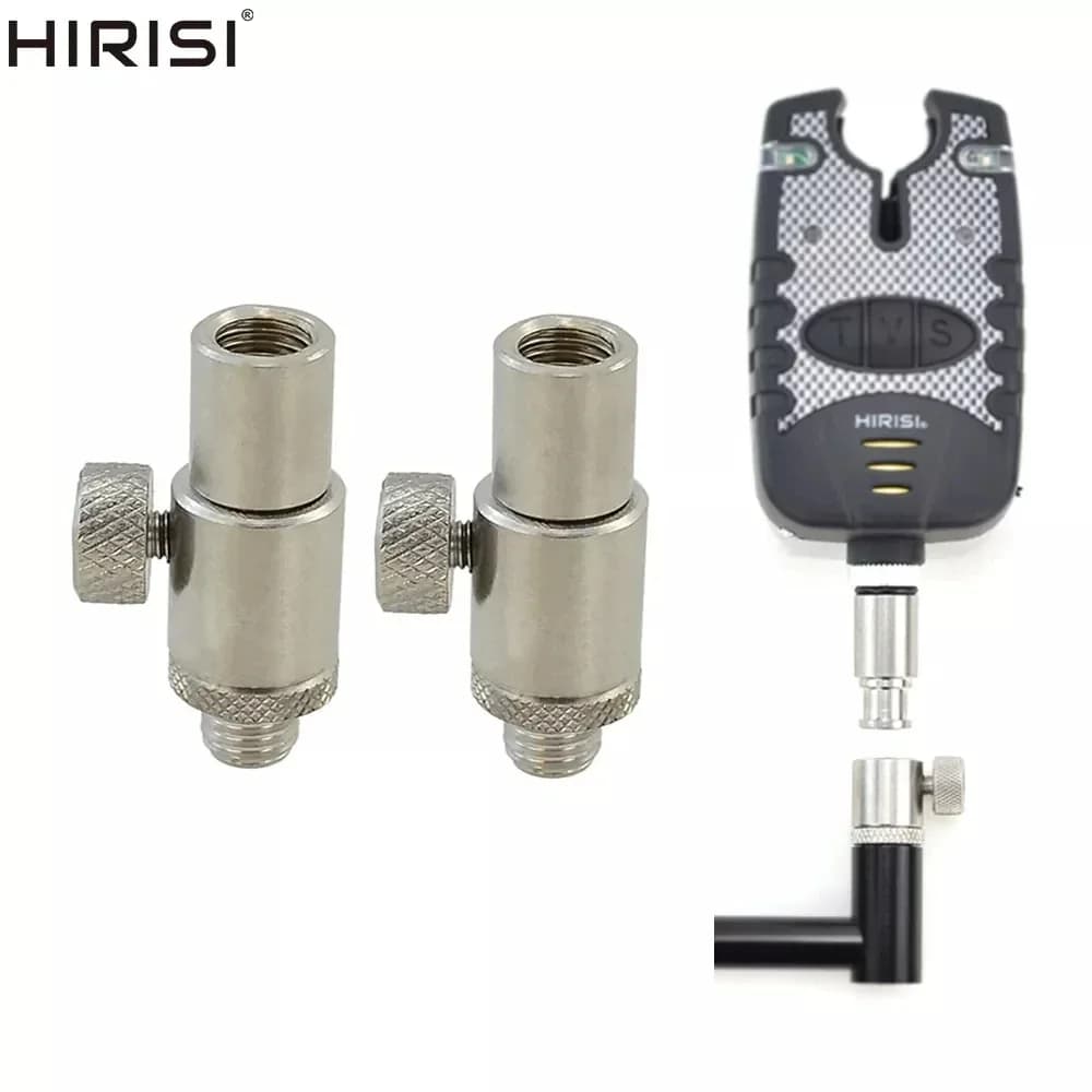 Connecteur rapide acier inox Hirisi pour alarmes carpe supports cannes tiges rive AQ202