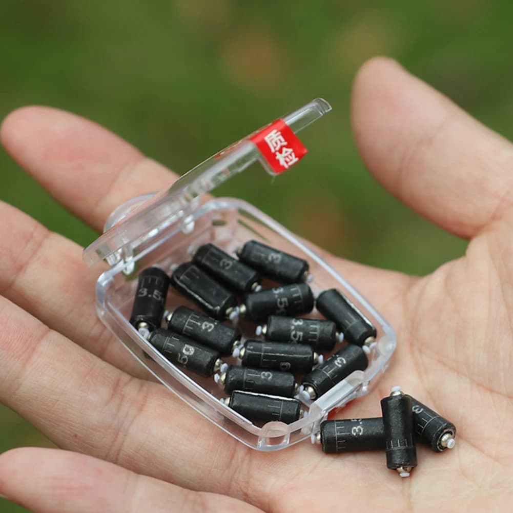 Plombs drop shot 10pcs 2.5g à 4.0g avec échelle - Plombs de pêche à double cœur pour une immersion rapide