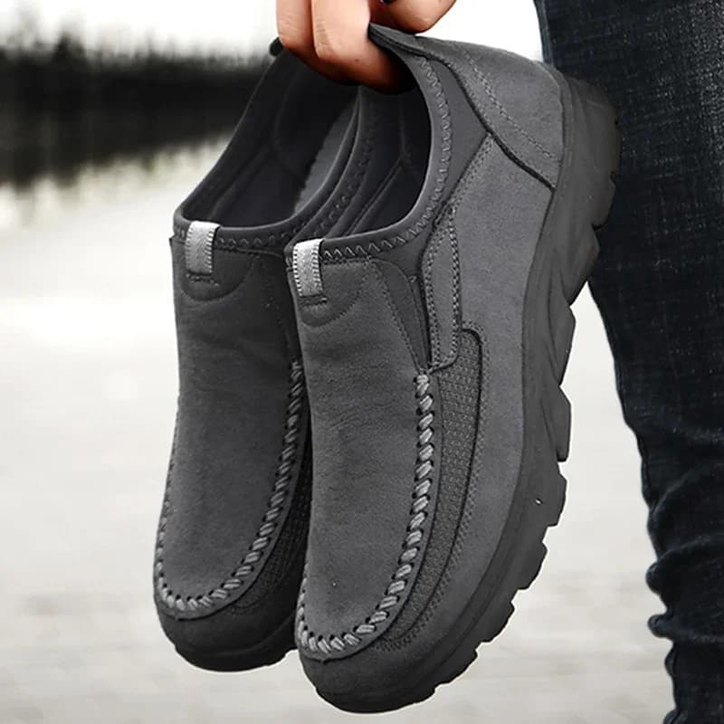 Chaussures casual homme mocassins respirantes sneakers plates confortables rétro pêche loisirs extérieur
