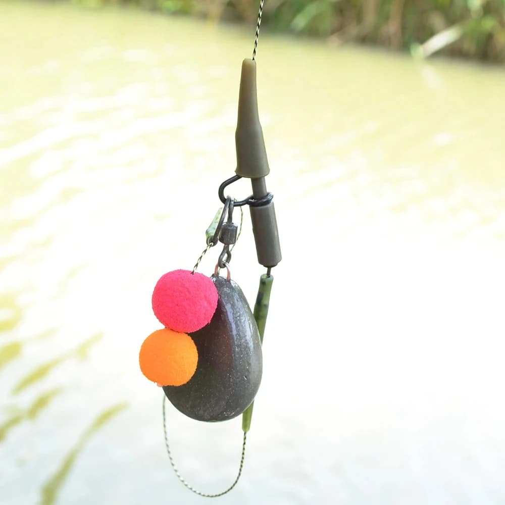 Bouillettes pop-up flottantes Hirisi - 12 pièces 12mm 4 couleurs avec perles flottantes pour hair rig