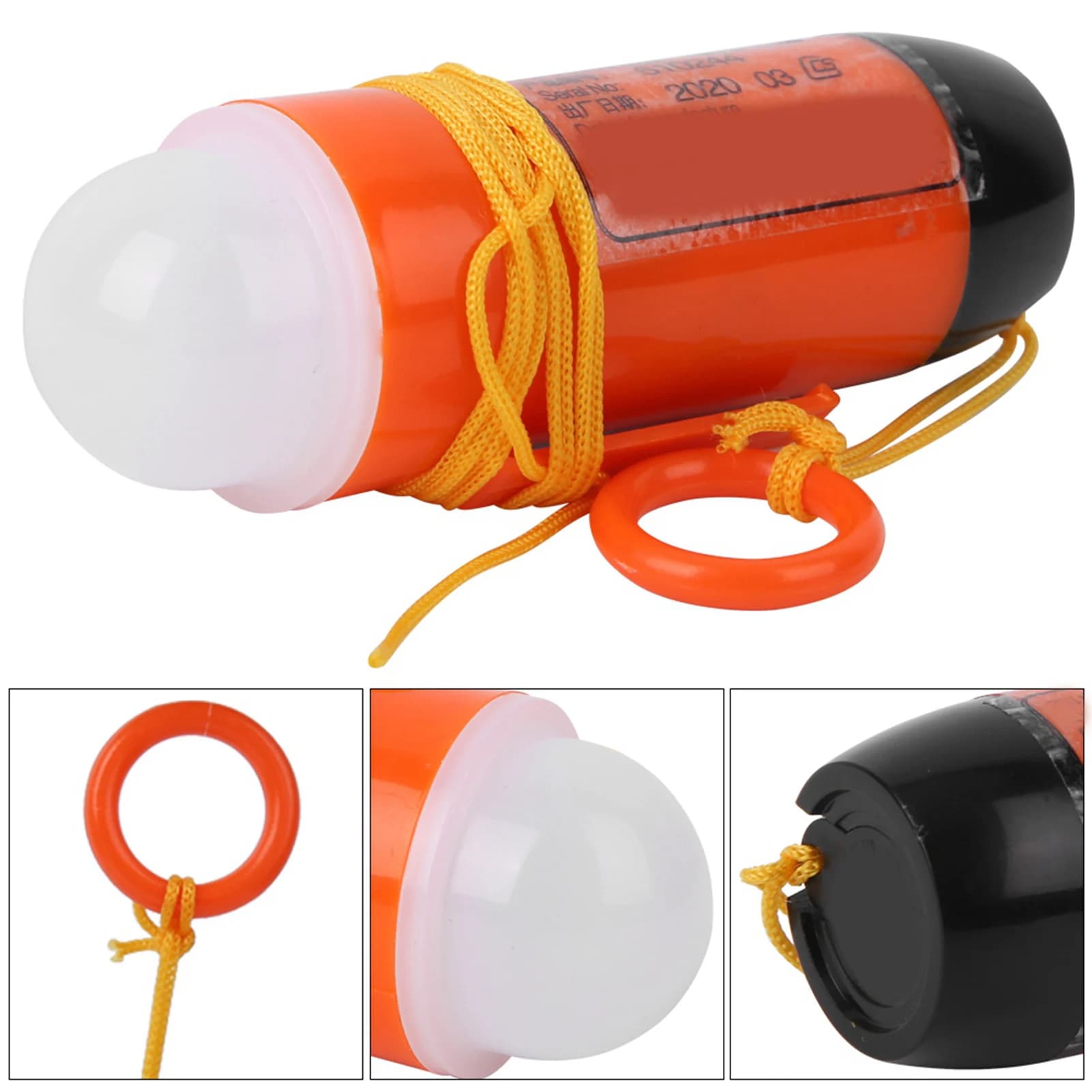 Lampe gilet de sauvetage léger étanche pour kayak dérive pêche sécurité nocturne marine