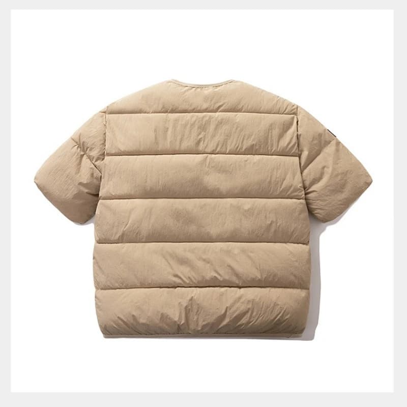 Veste matelassée chaude mi-manches pour femme et homme, style coréen couple hiver