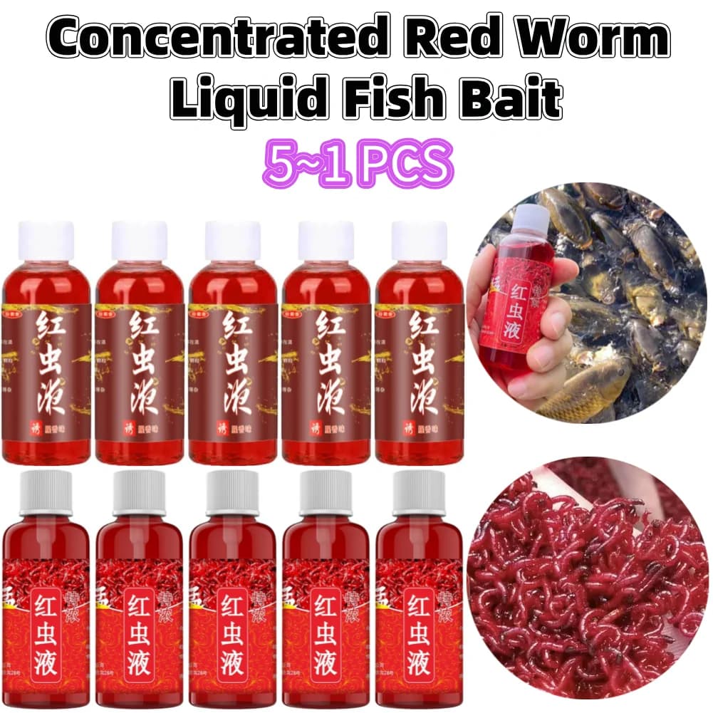 Appât liquide vers de sang concentré 60ml attractant poissons chat additif pêche carnassiers