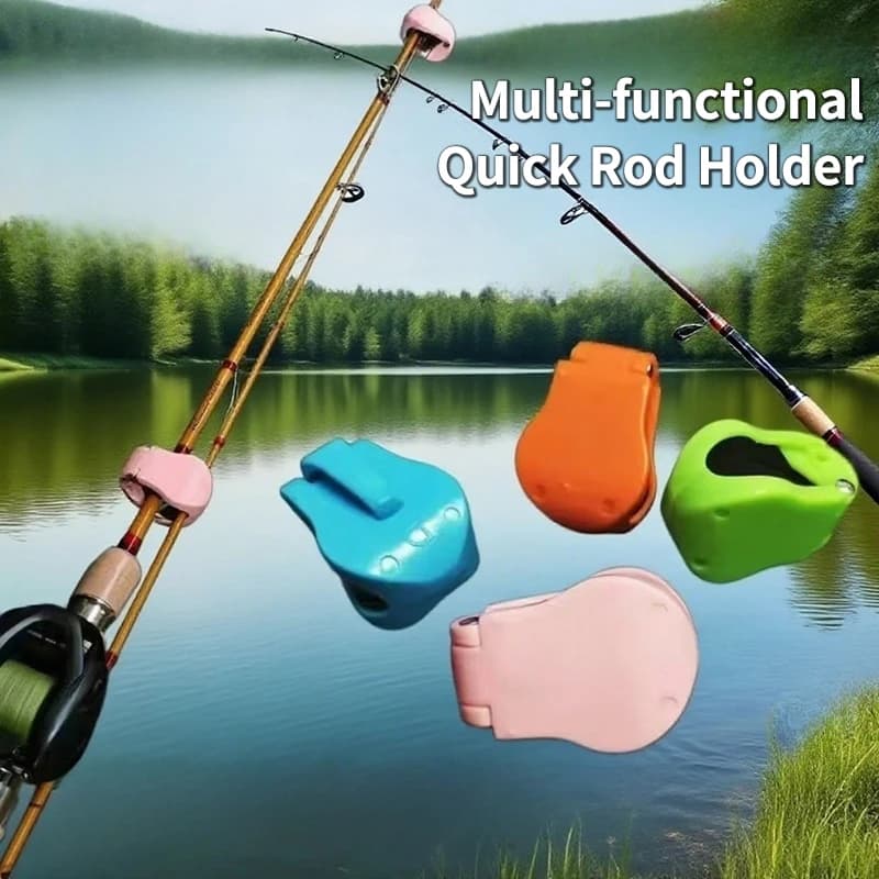 Porte-canne multifonction 2 4 ou 10 pièces avec clip anti-dérapage pour organiser votre matériel de pêche