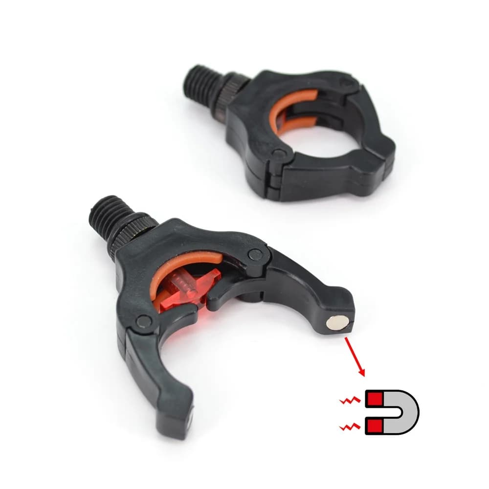 Support canne pêche carpe 4 pièces avec aimants - Gripper pour rod pod fixation magnétique