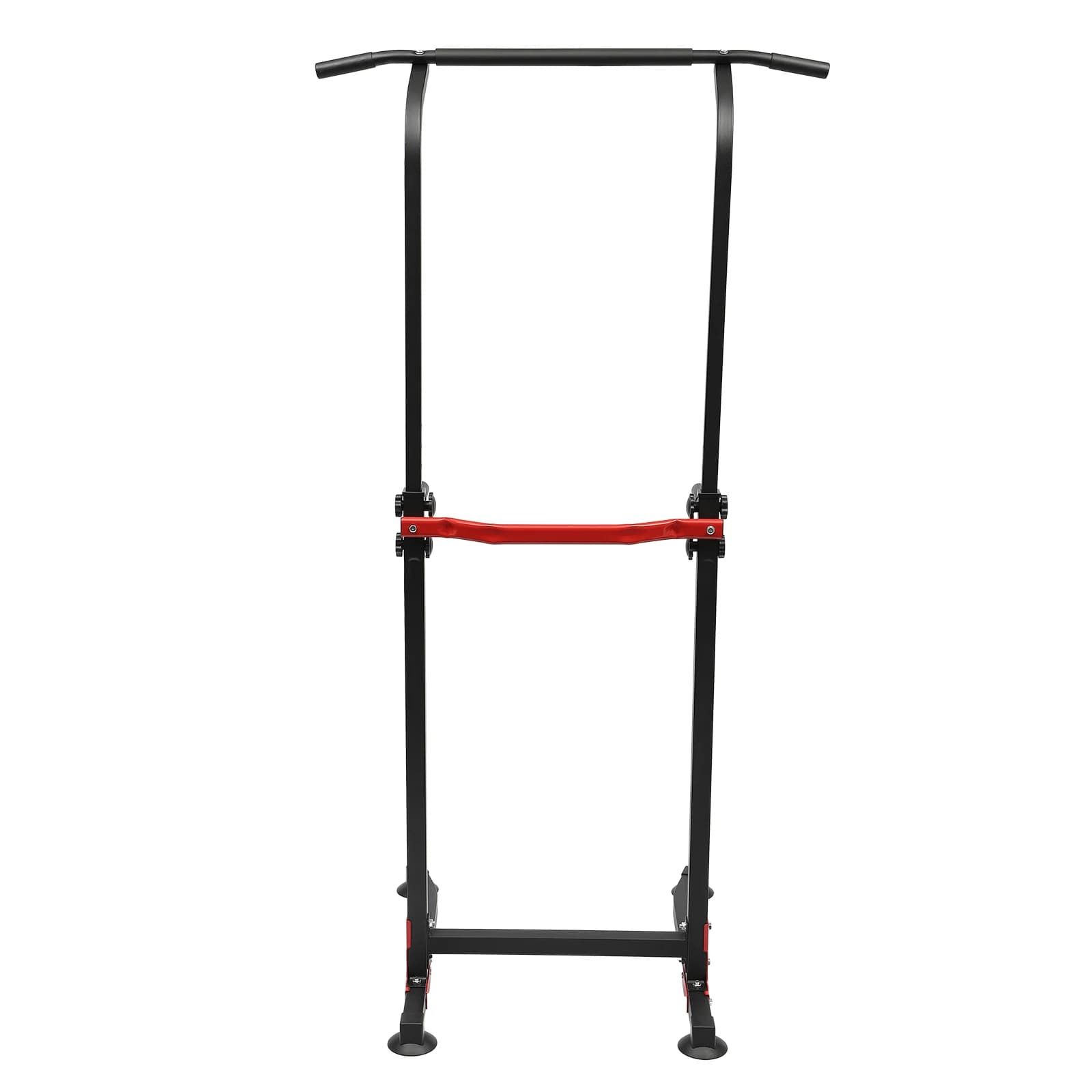 Power Tower Dip Station - Barre de traction multifonction ajustable pour pectoraux, dos et abdos