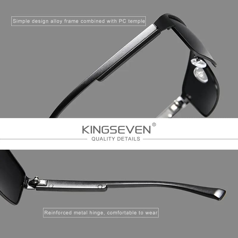 Lunettes de soleil photochromiques polarisées KINGSEVEN pour pêche - Verres caméléon UV400 anti-éblouissement