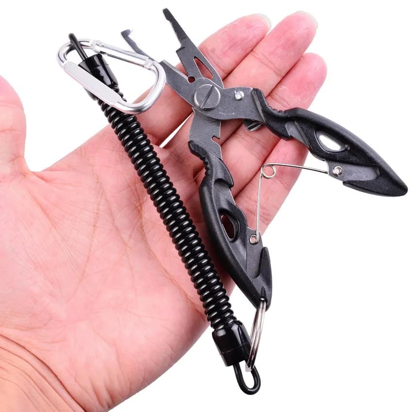Pince multifonction pêche Aorace coupe ligne dégorgeoir mini outil noir bec robuste
