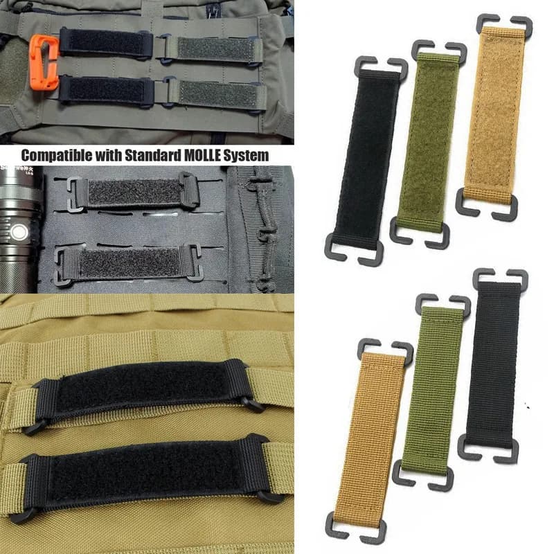Panneaux Velcro pour gilet pêche - Support badges identification, rangement patches système MOLLE