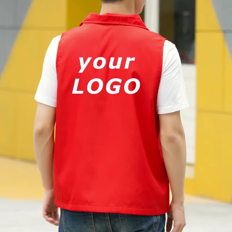 Veste sans manches été respirante bénévole événement personnalisable logo entreprise homme femme taille 4XL