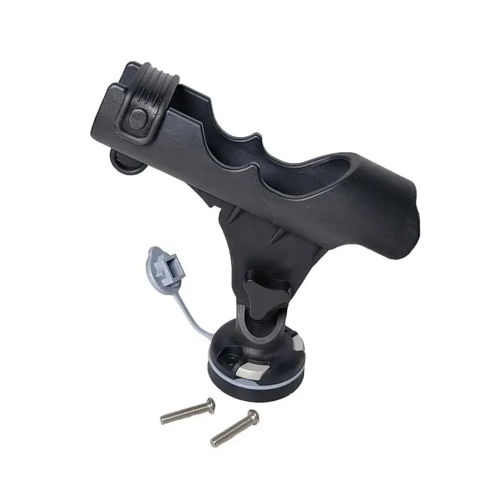 Support canne à pêche pour kayak sur rail coulissant - Holder adaptable aux bateaux PVC et gonflables