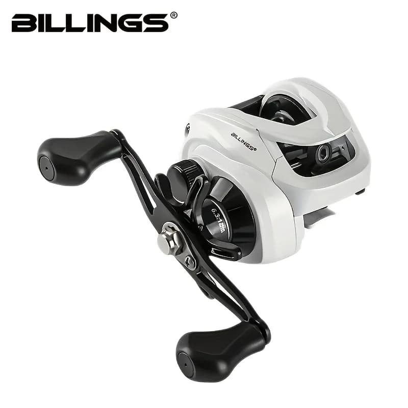Moulinet de pêche casting BILLINGS AW200 - Ratio 6.3:1 frein 18LB pour eau douce et eau salée