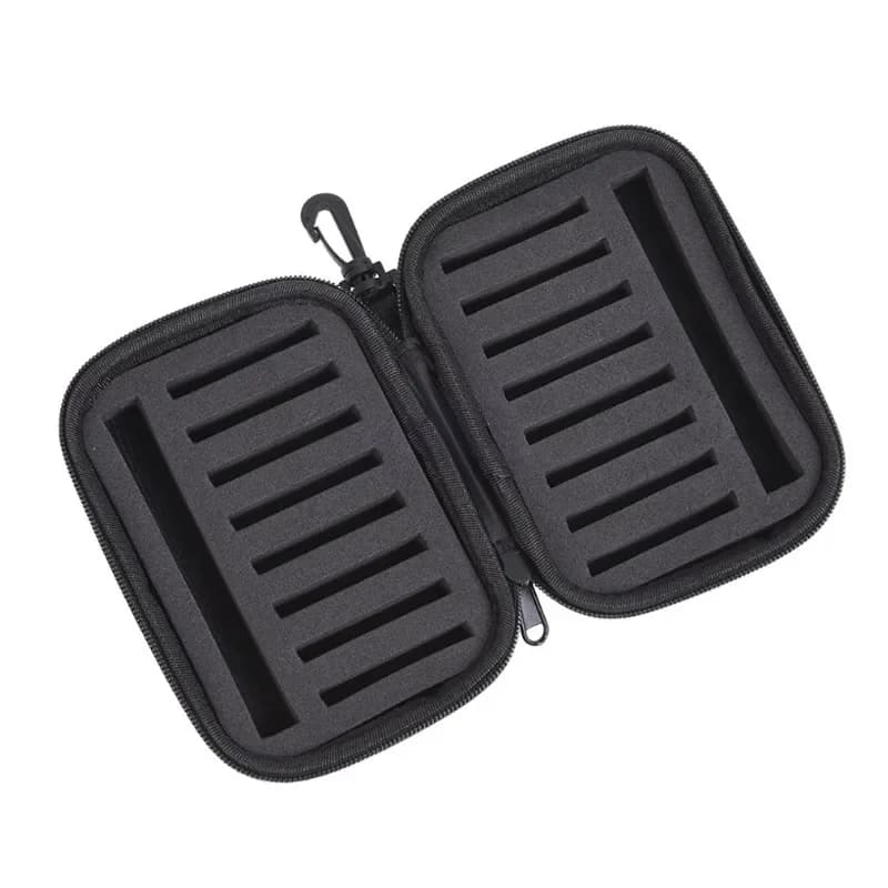 Boîte de rangement EVA professionnelle 16 compartiments pour leurres spinner cuillère pêche mouche portable