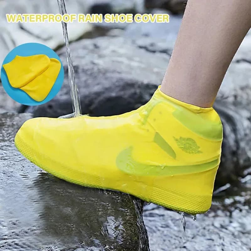 Protections imperméables pour chaussures en silicone - Paire de surchaussures anti-pluie extérieures