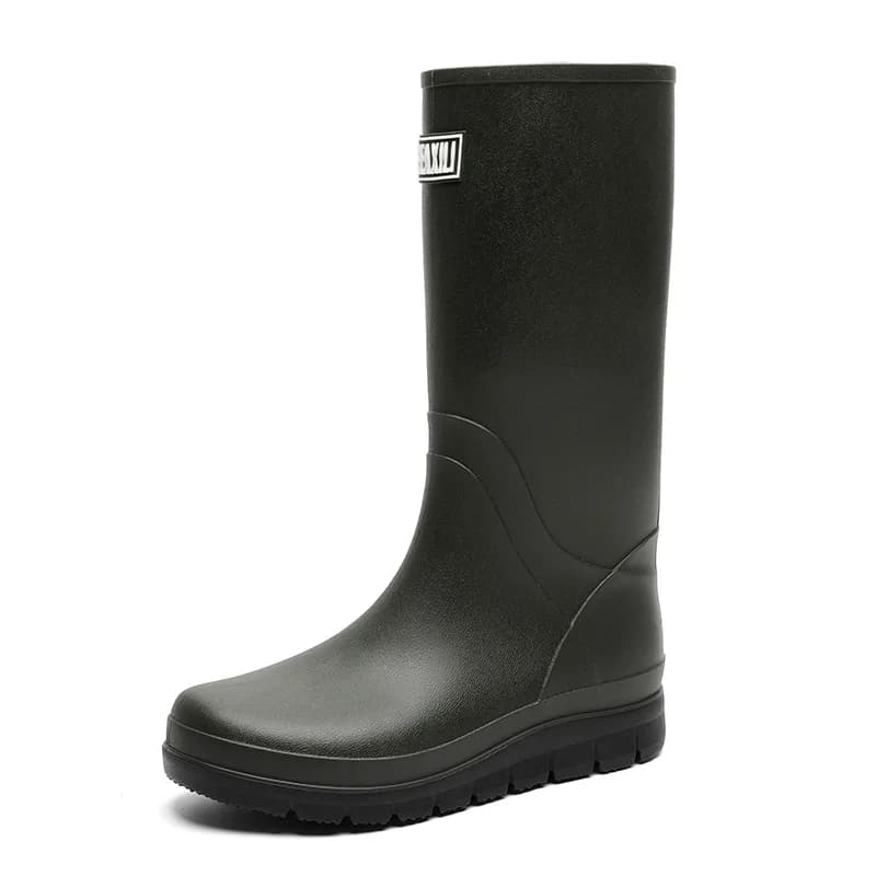 Bottes de pluie homme hautes épaisses antidérapantes PVC pour pêche toutes saisons