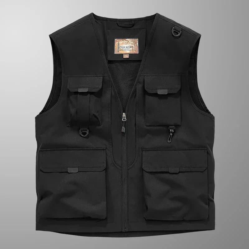 Veste de pêche respirante homme 2024 multi-poches conception photographe pour outdoor et sport