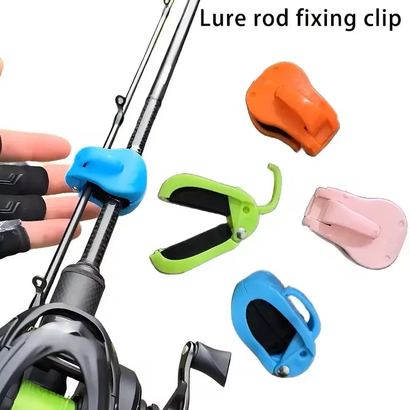 Porte-canne de pêche 2 pièces à fixation rapide sans outil, support une main pour cannes démontables