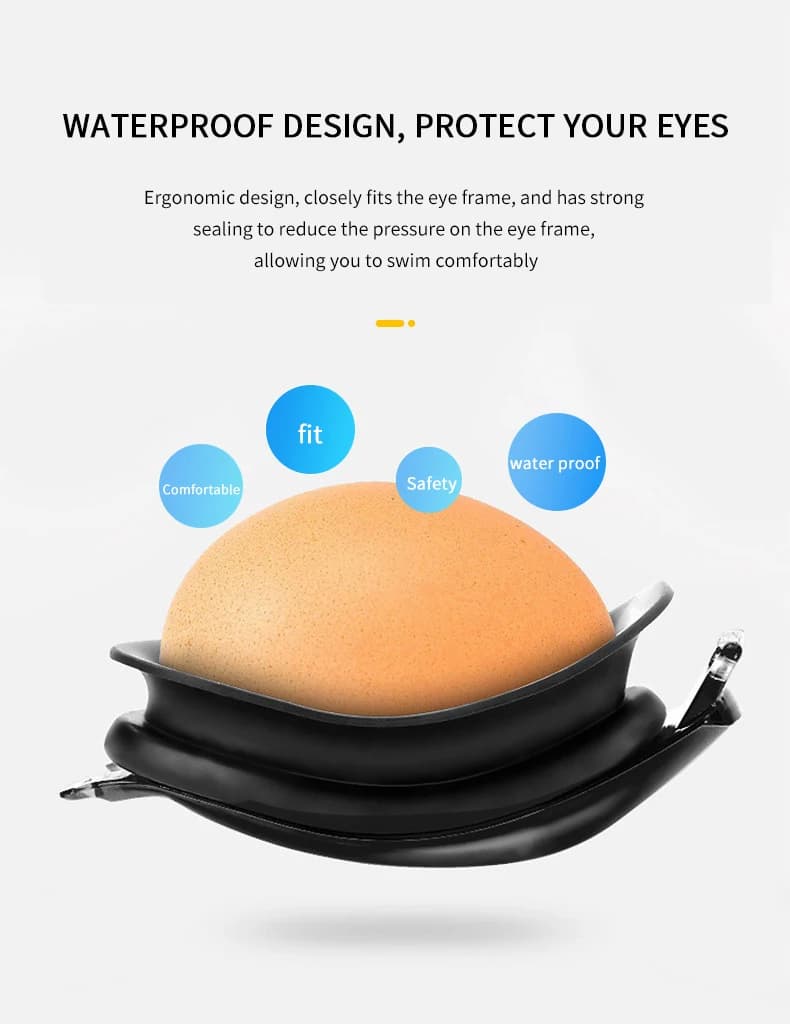 Lunettes de natation unisexe anti-buée - Modèle professionnel étanche réglable pour homme et femme