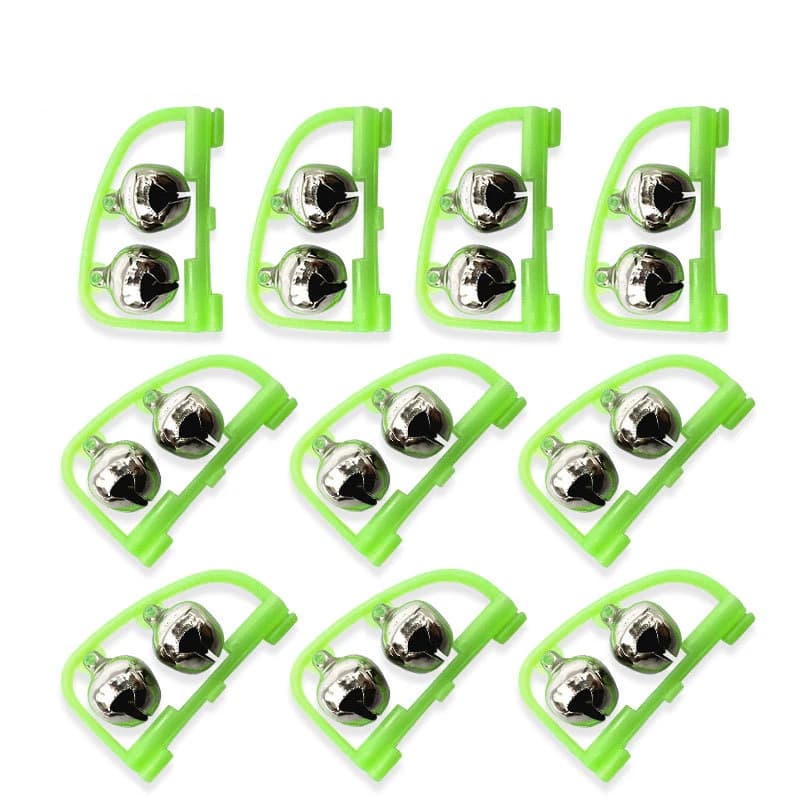 5-10 cloches doubles plastique pêche nuit - Accessoires portables rapides alarme morsure canne