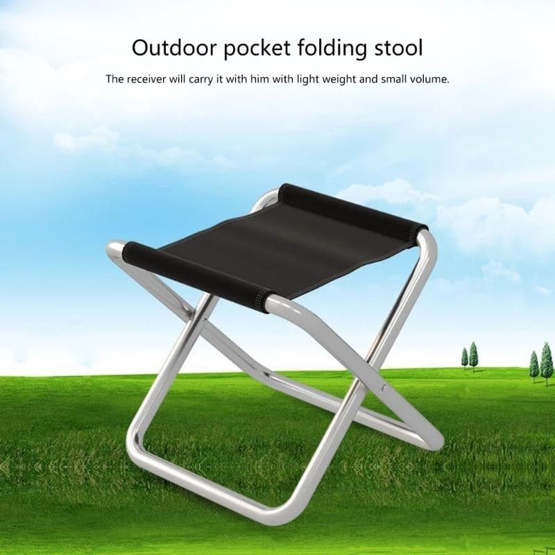 Tabouret de pêche pliable aluminium léger pour pêcheur nomade et sorties extérieures