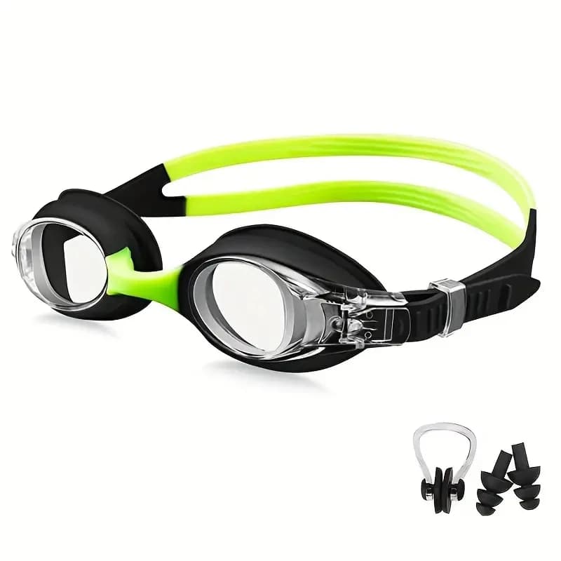 Lunettes de natation enfants 3-12 ans anti-buée étanches réglage rapide vision claire