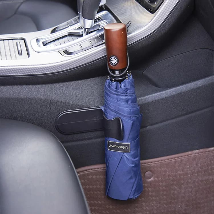 Support parapluie voiture multifonction - Fixation coffre et intérieur auto avec clip et crochet